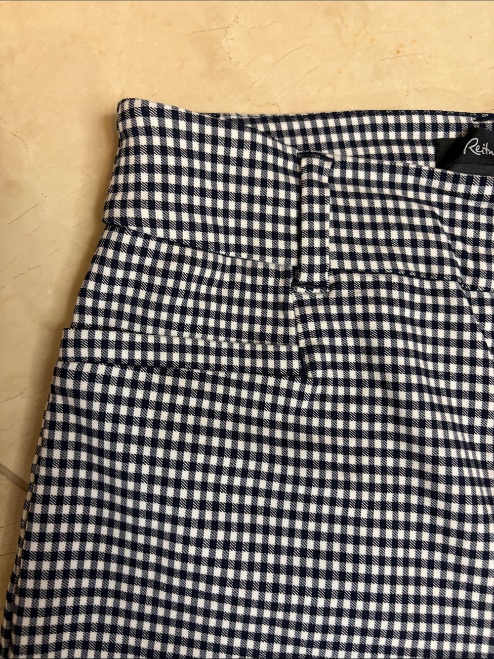 ⭐️ NWOT Reitmans The Iconic Black and White Gingham cropped Pants- size 6 - Picture 5 of 11